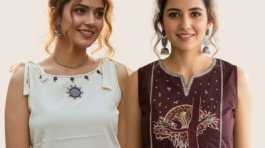 Manya Couture cotton kurtas with hand embroidery