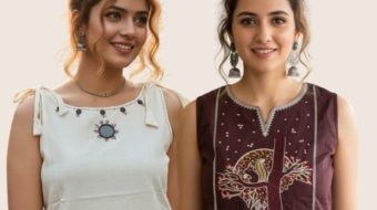 Manya Couture cotton kurtas with hand embroidery